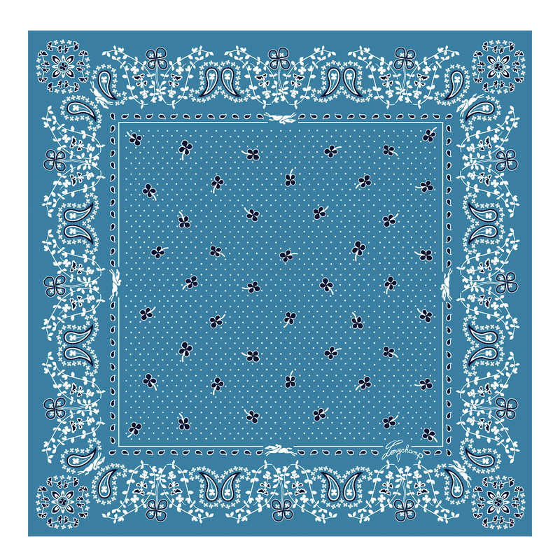 Longchamp Accessories French Bandana Silk scarf 50