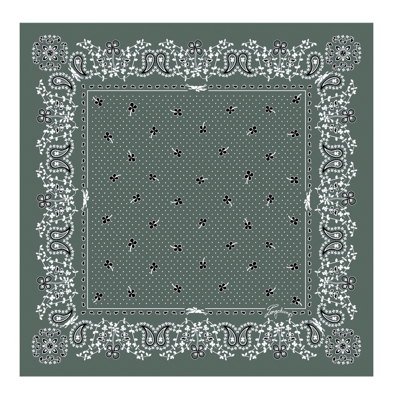 Longchamp Accessories French Bandana Silk scarf 50