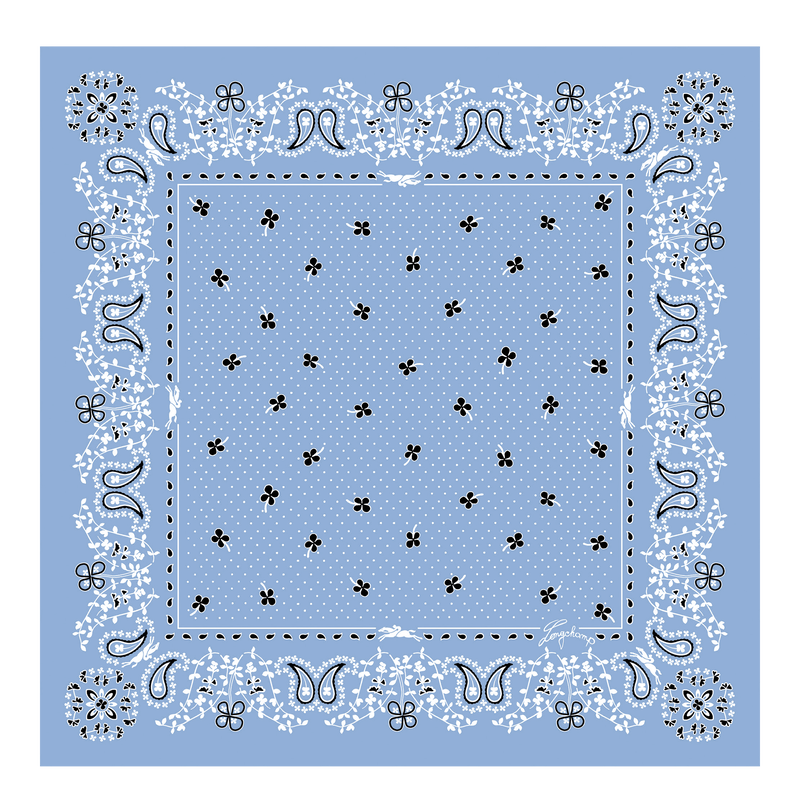 Longchamp Accessories French Bandana Silk scarf 50