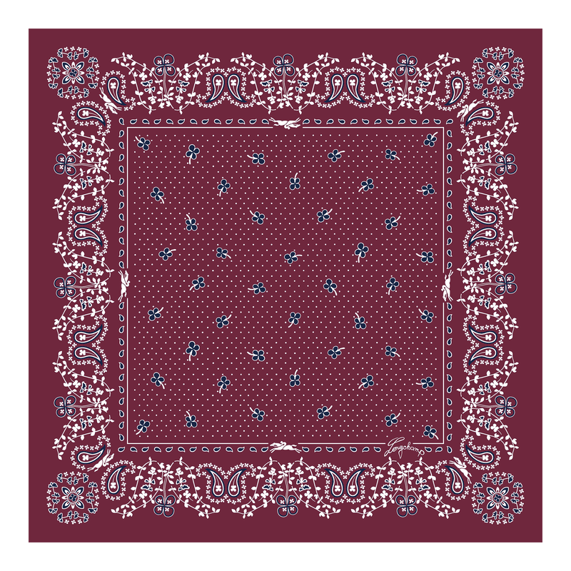 Longchamp Accessories French Bandana Silk scarf 50