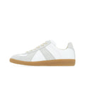 Maison Margiela Men's White Leather & Beige Suede Sneakers