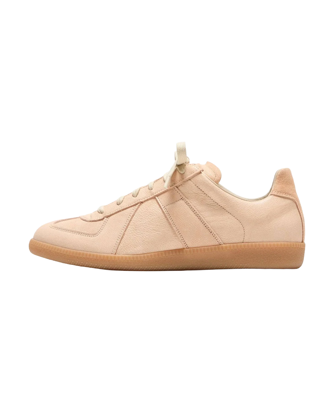 Maison Margiela Men's Apricot Leather & Suede Sneakers
