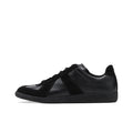 Maison Margiela Men's Black Leather & Suede Sneakers – Black Interior