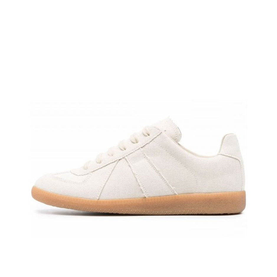 Maison Margiela Men's White Suede Sneakers
