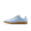 Maison Margiela Men's Light Blue Leather & Suede Sneakers