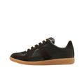 Maison Margiela Men's Black Leather & Amber Suede Sneakers