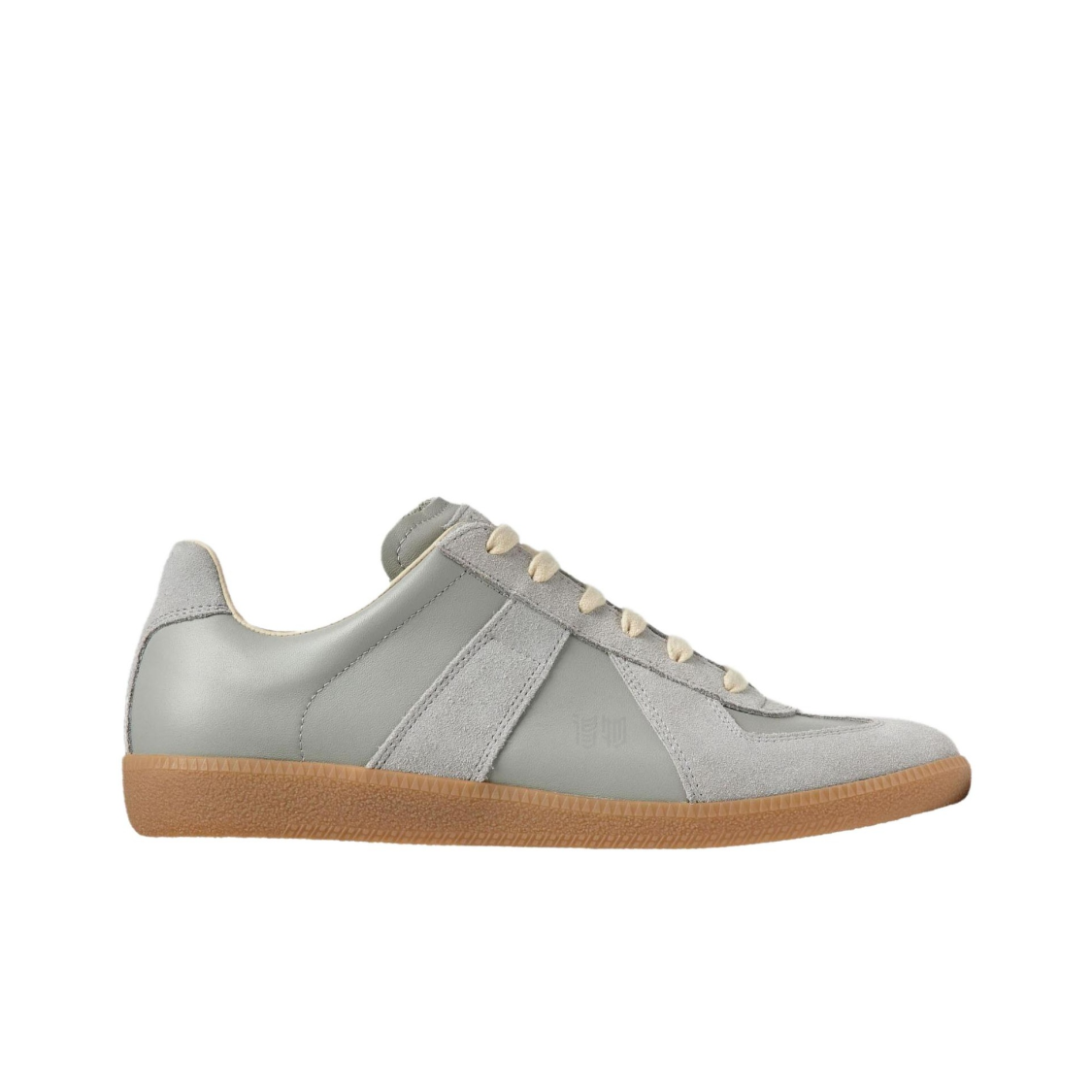 Maison Margiela Men's Grey Leather & Suede Sneakers