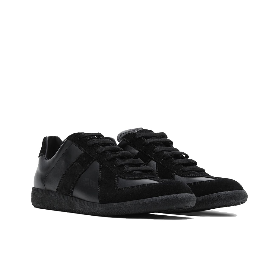 Maison Margiela Men's Black Leather Sneakers
