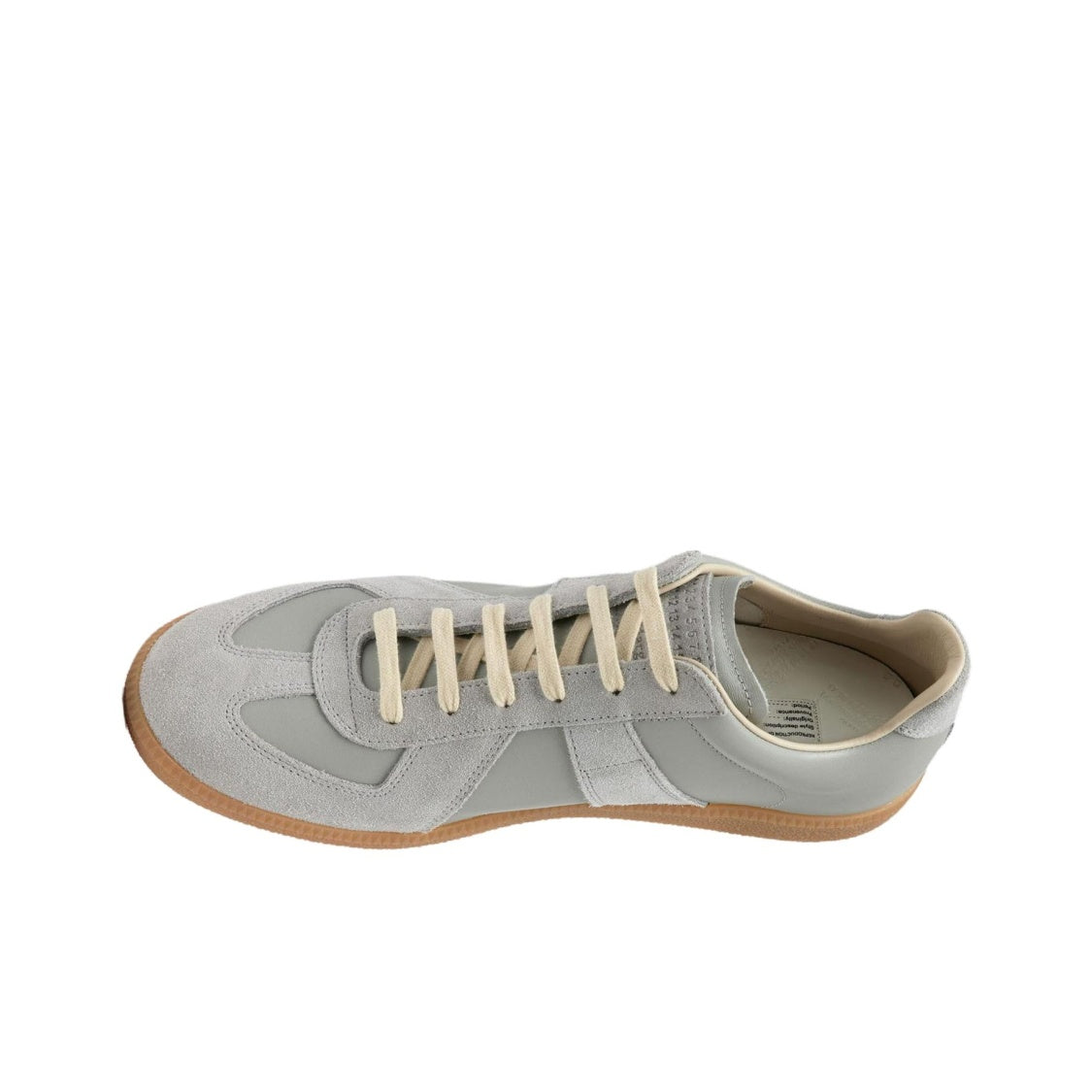 Maison Margiela Men's Grey Leather & Suede Sneakers