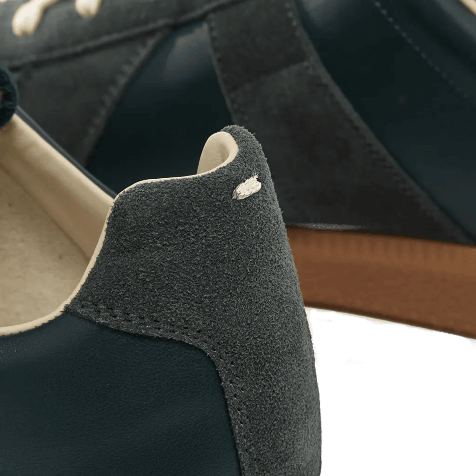 Maison Margiela Men's Deep Forest Leather & Suede Sneakers