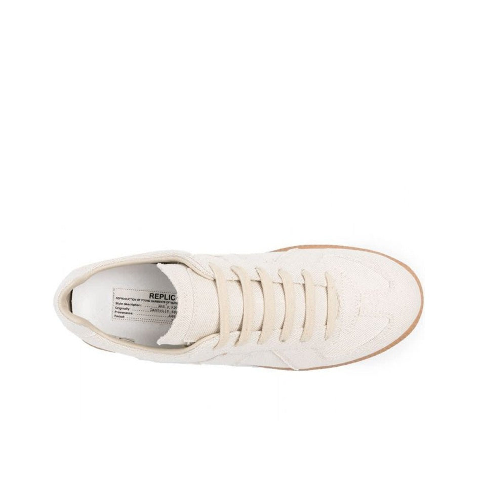 Maison Margiela Men's White Suede Sneakers