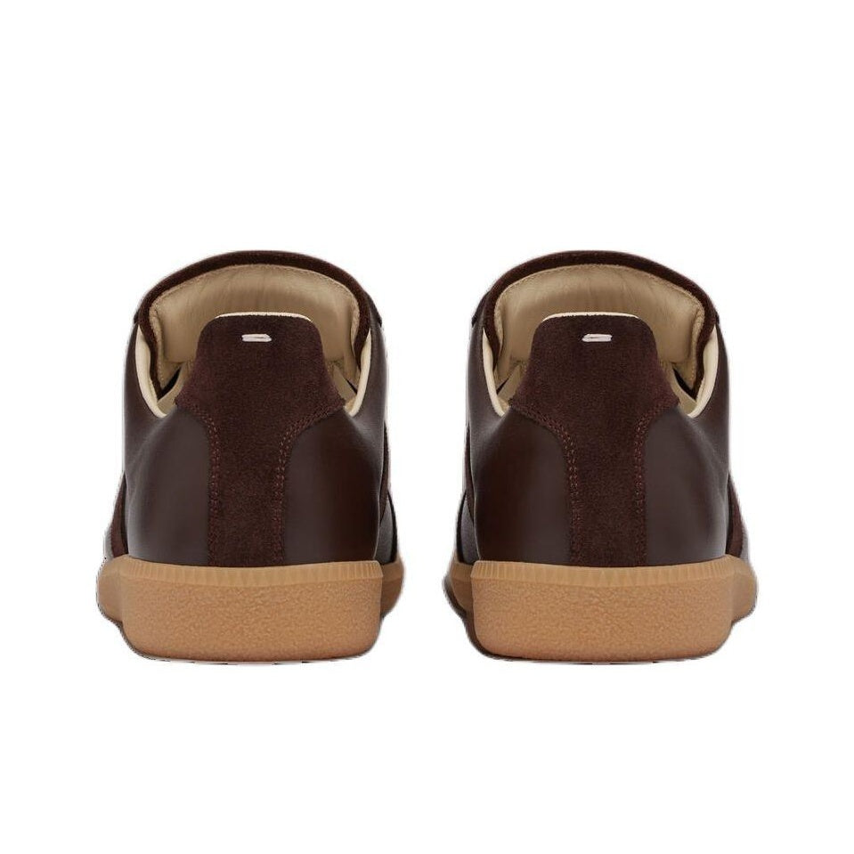 Maison Margiela Men's Brown Leather & Suede Sneakers