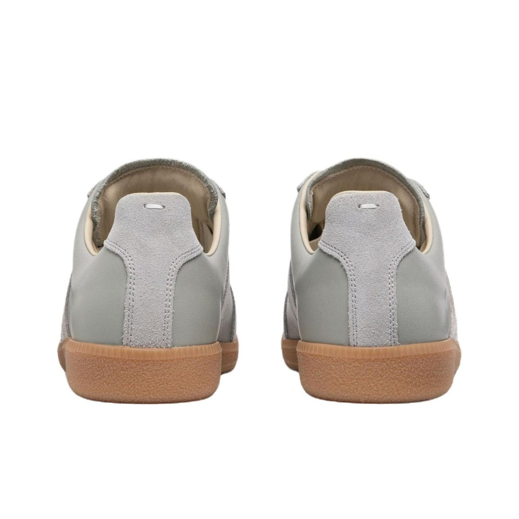 Maison Margiela Men's Grey Leather & Suede Sneakers