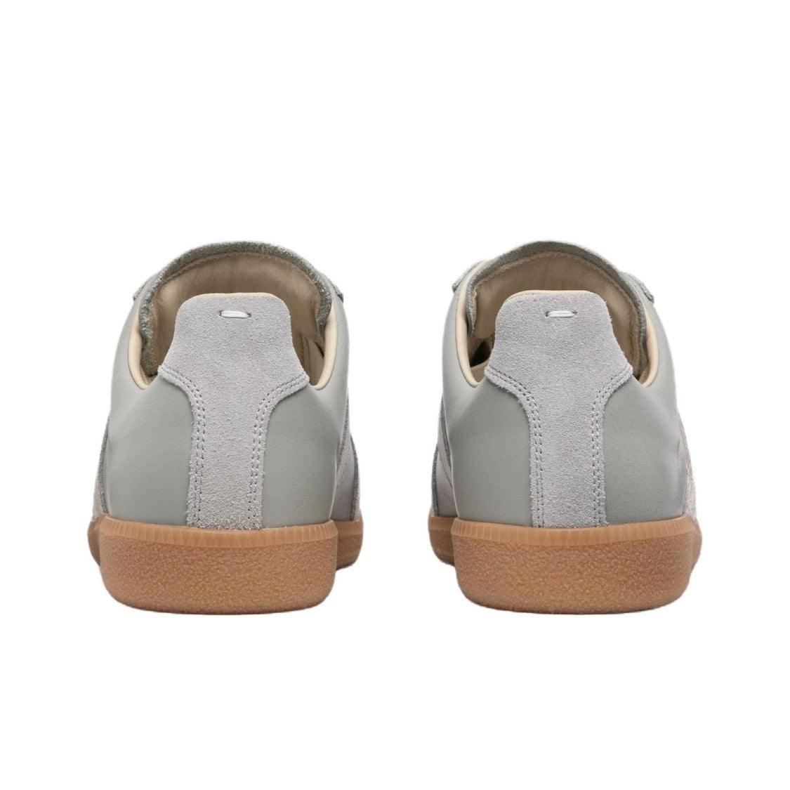 Maison Margiela Men's Grey Leather & Suede Sneakers