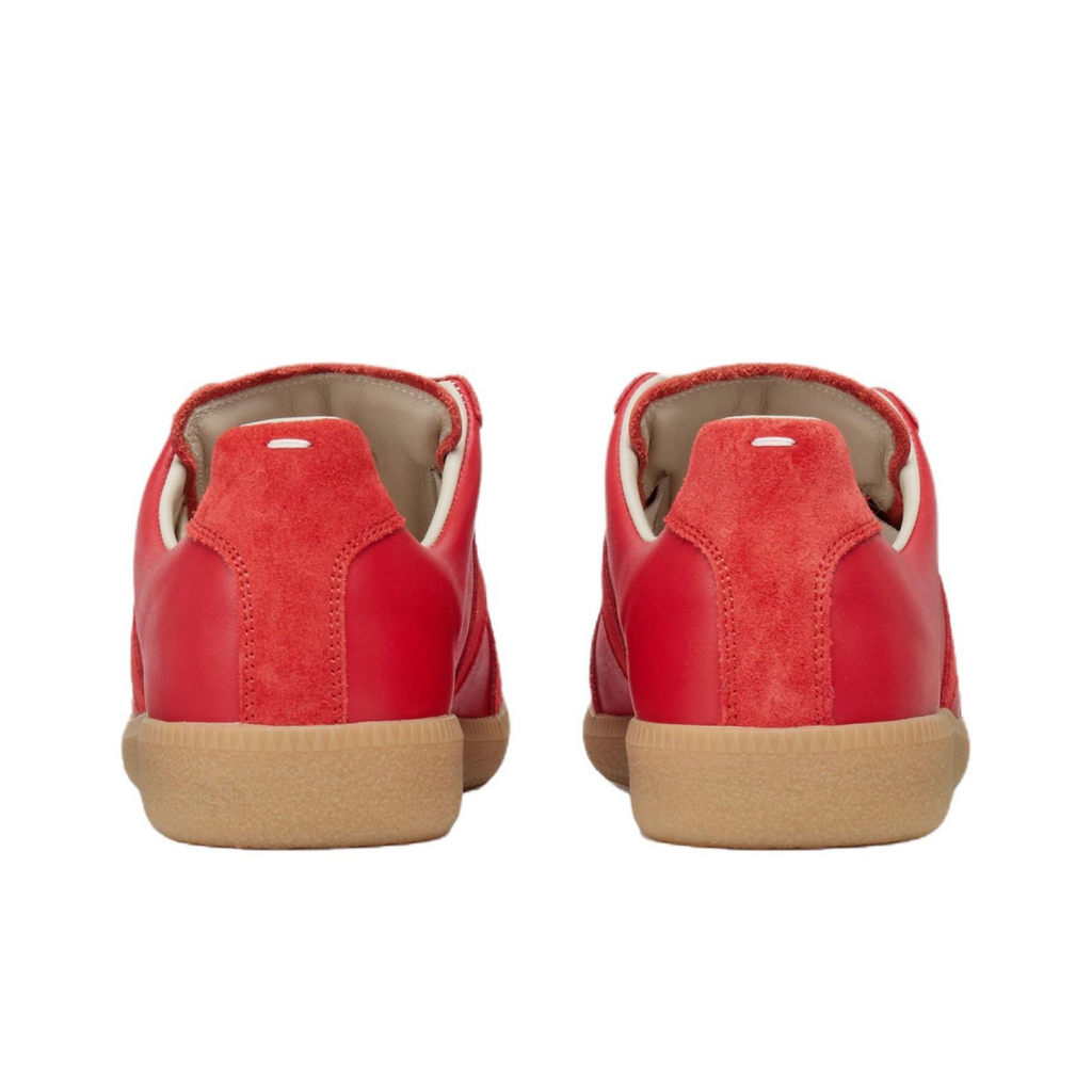 Maison Margiela Men's Rouge Leather & Suede Sneakers
