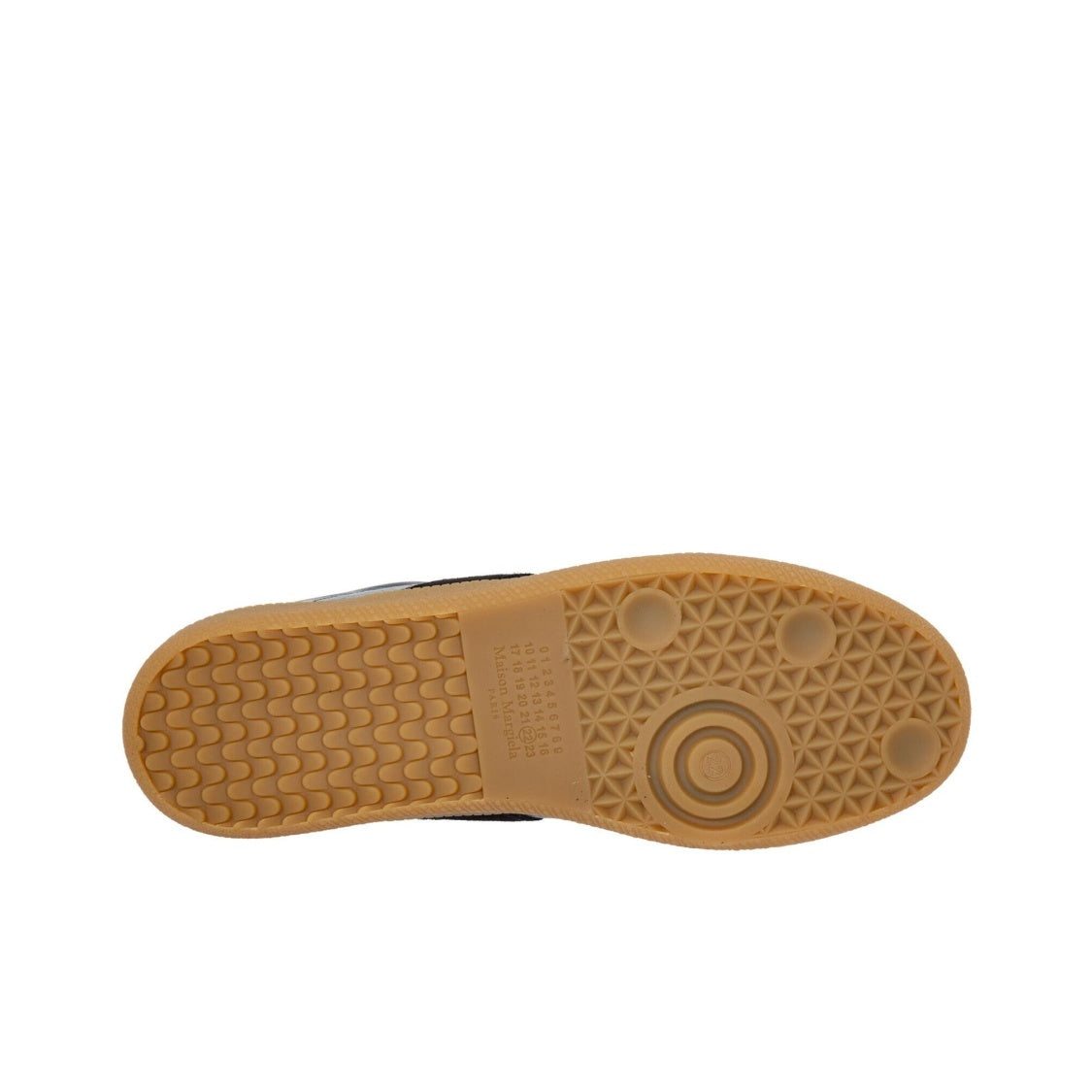 Maison Margiela Men's Black Leather & Suede Sneakers – Rubber Sole